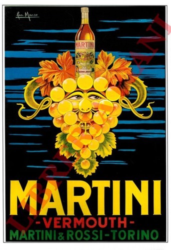 Poster liquori martini - liquori,