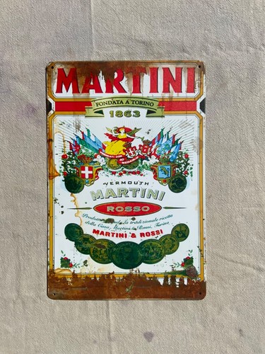 Insegna metallo martini - metallo,,